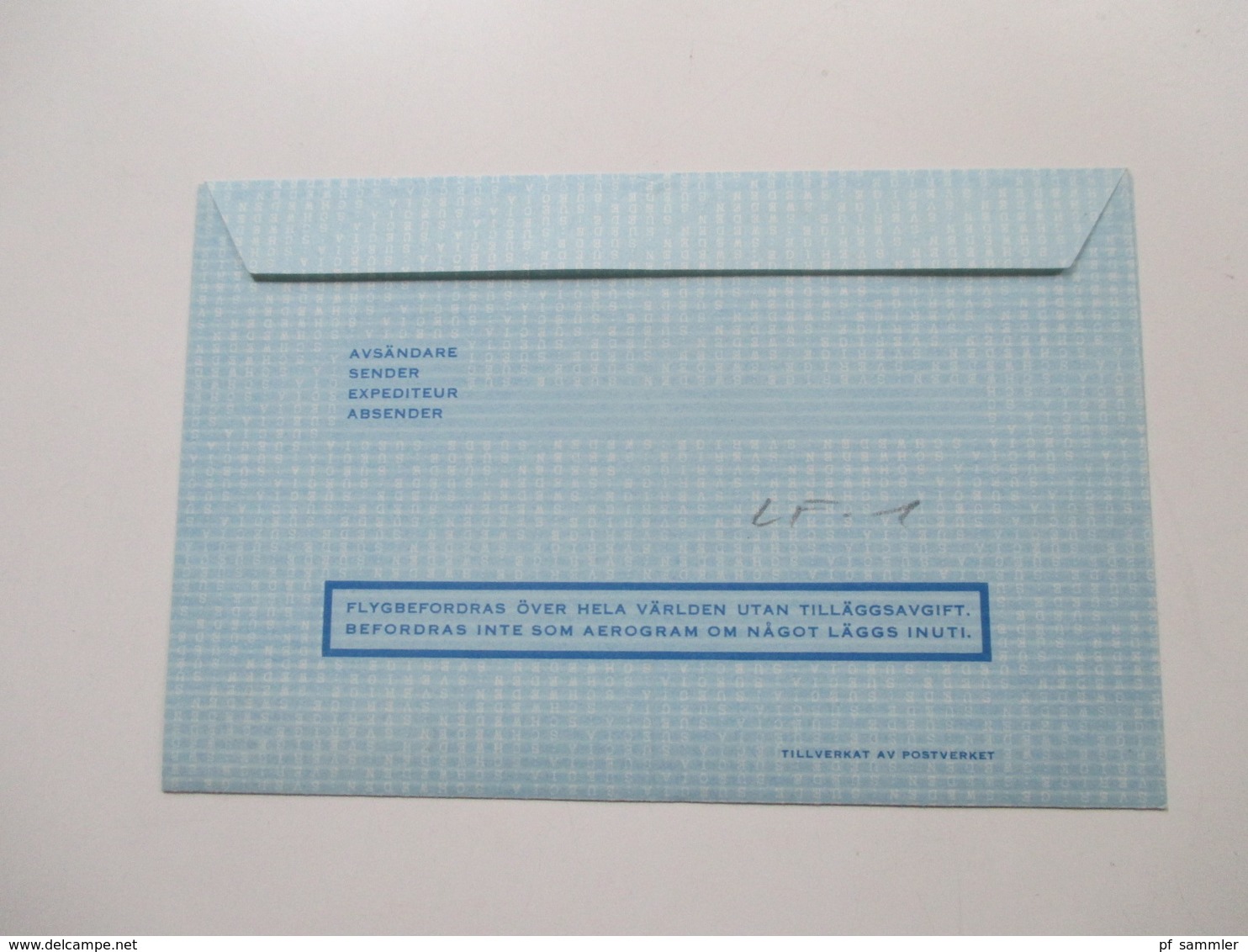 Schweden Posten Ganzsachen / Aerogram /  Luftpostfaltbrief LF 1 -LF 10. Insgesamt 23 Stück!.1968 - 1986 - Covers & Documents