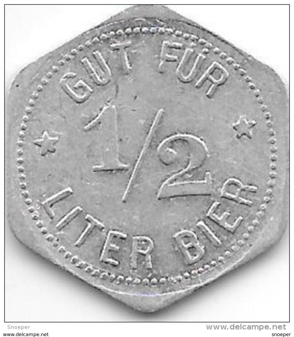 *notgeld Roding 1/2 Liter Bier Brauerei Brantl  Alu 11638.2 - Autres & Non Classés