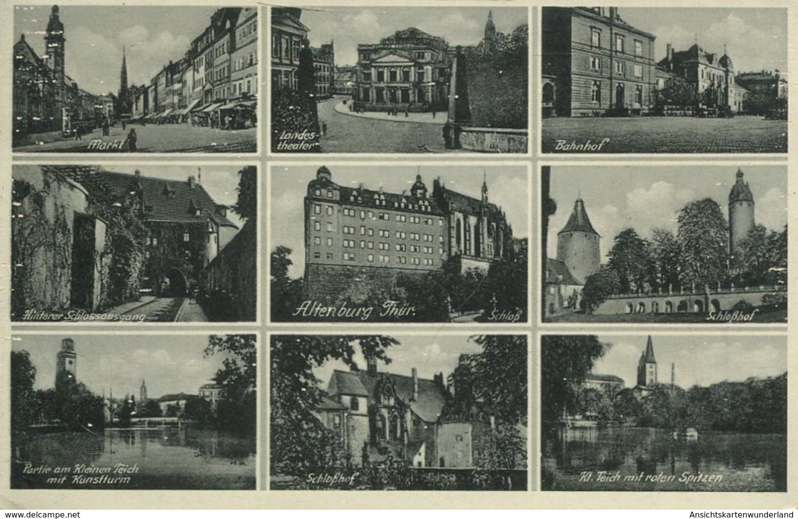 004965  Altenburg  Mehrbildkarte  1938  Zugstempel - Altenburg