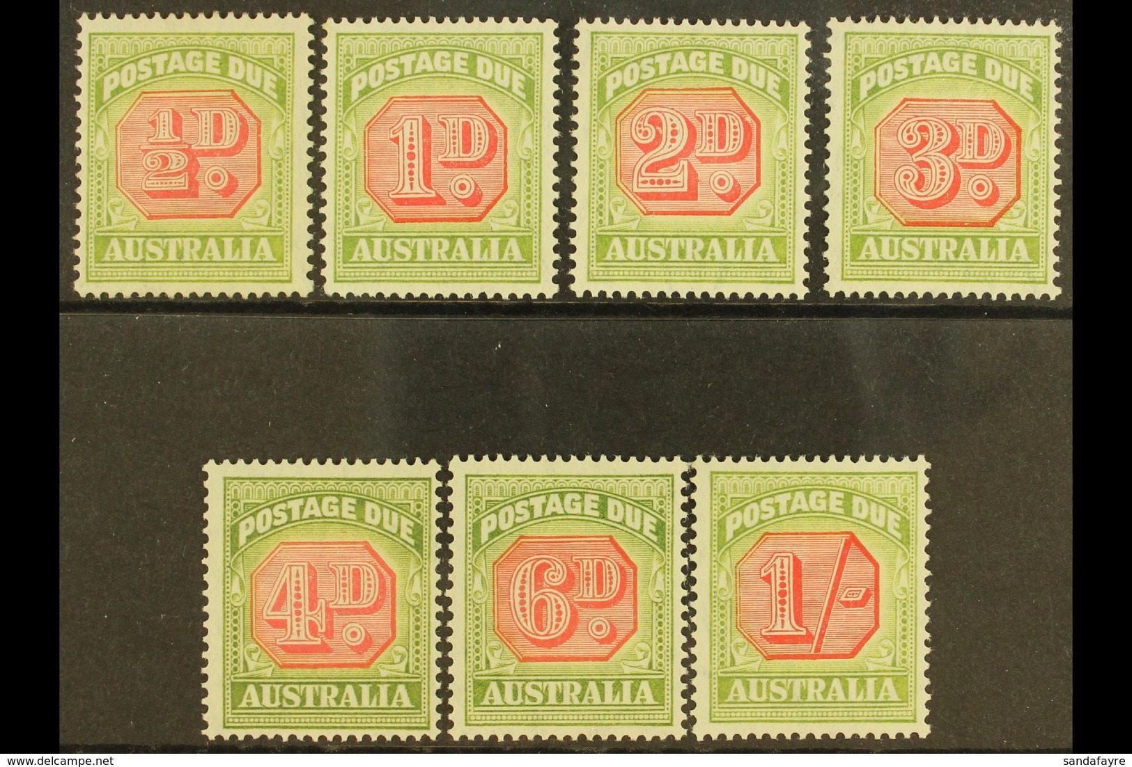 POSTAGE DUE  1938 Complete Set, SG D112/D118, Very Fine Mint. (7 Stamps) For More Images, Please Visit Http://www.sandaf - Autres & Non Classés