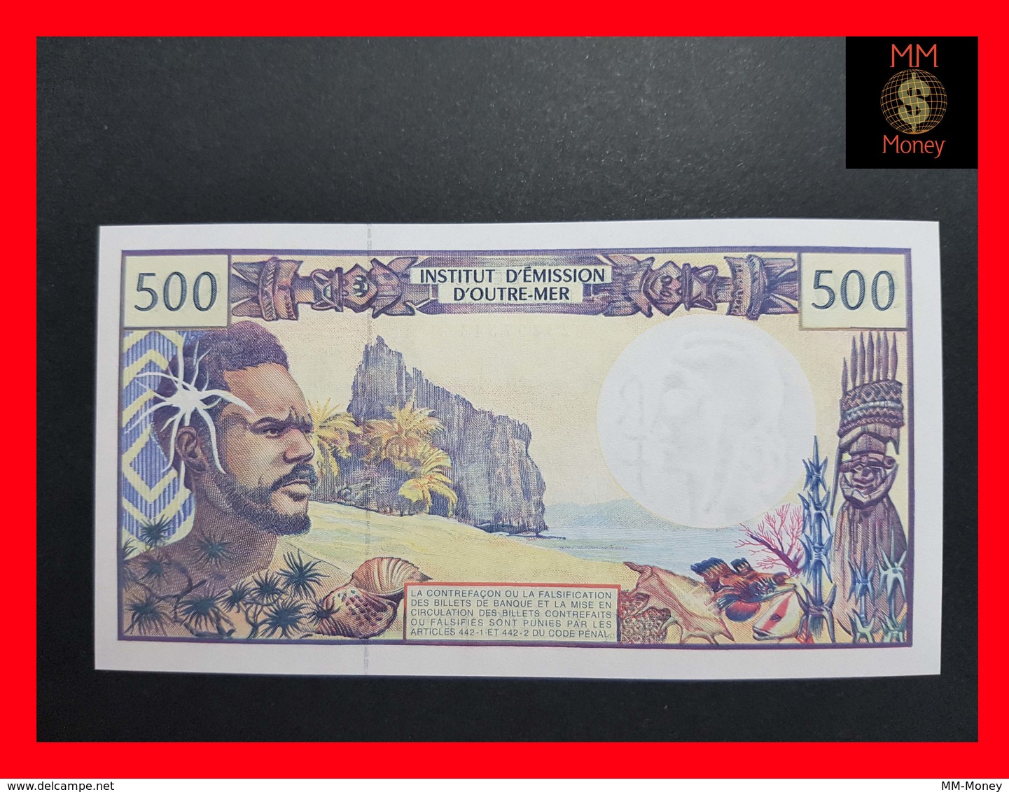 French Pacific Territories (CFP) 500 Francs 2002 P. 1 Sign. 8   Severino - Redouin - Teyssere   UNC - Territorios Francés Del Pacífico (1992-...)