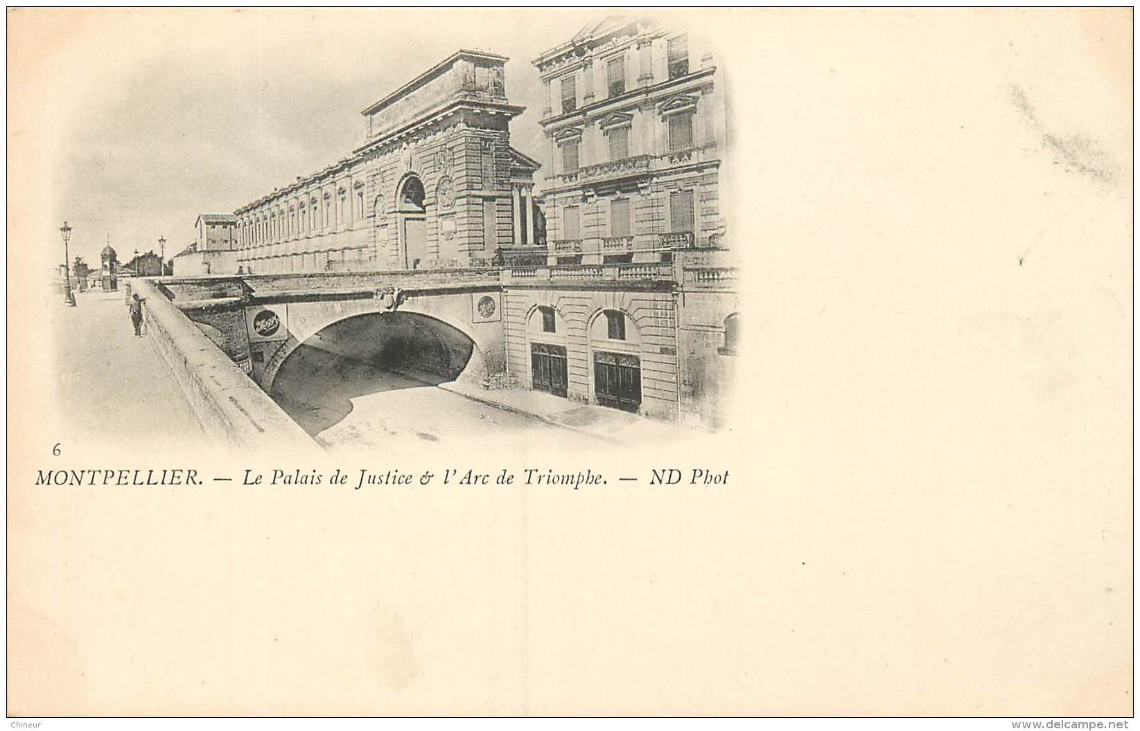 CARTE PRECURSEUR MONTPELLIER LE PALAIS DE JUSTICE ET ARC DE TRIOMPHE - Montpellier