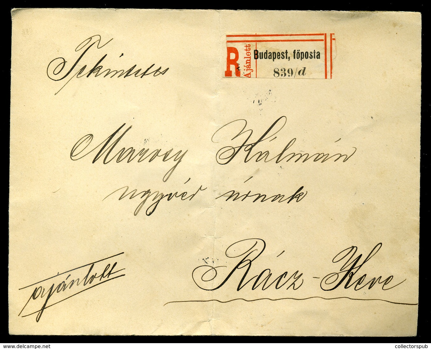 95786 BUDAPEST 1900. Ajánlott Levél Krajcár-Turul Vegyes Bérmentesítéssel Ráckevére - Used Stamps