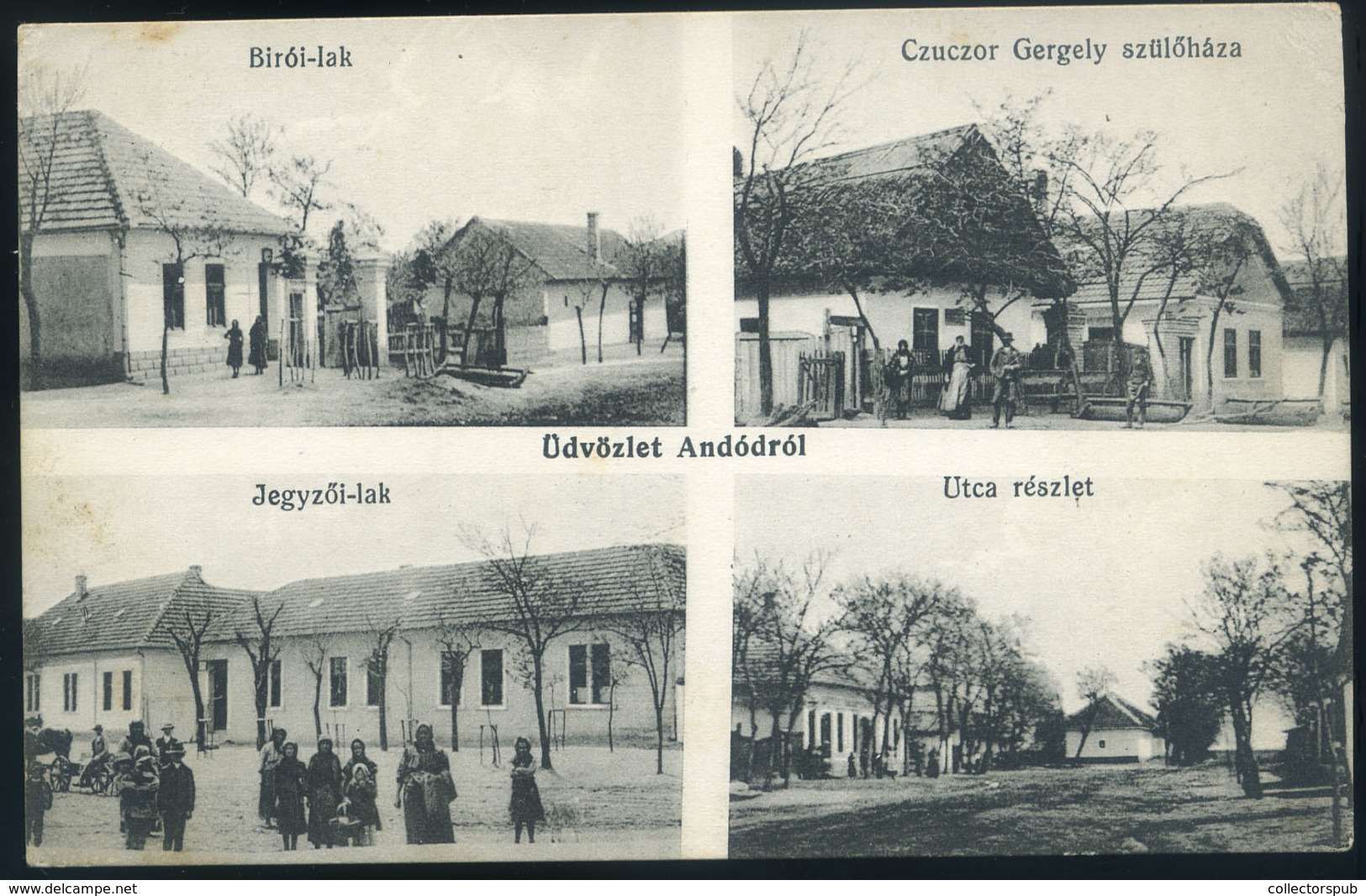 97284 ANDÓD / Andovce  1912. Régi Képeslap, Ritka Postaügynökségi Bélyegzéssel   /  HUNGARY / SLOVAKIA - Hungary