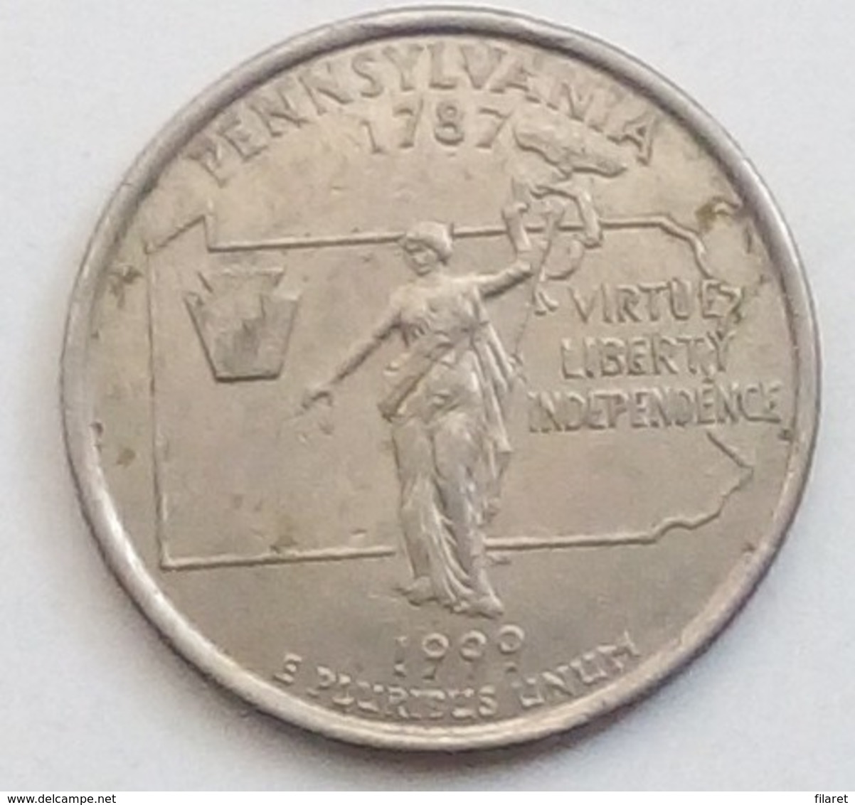 QUARTER DOLLAR,PENNSYLVANIA,1999 - 1999-2009: State Quarters