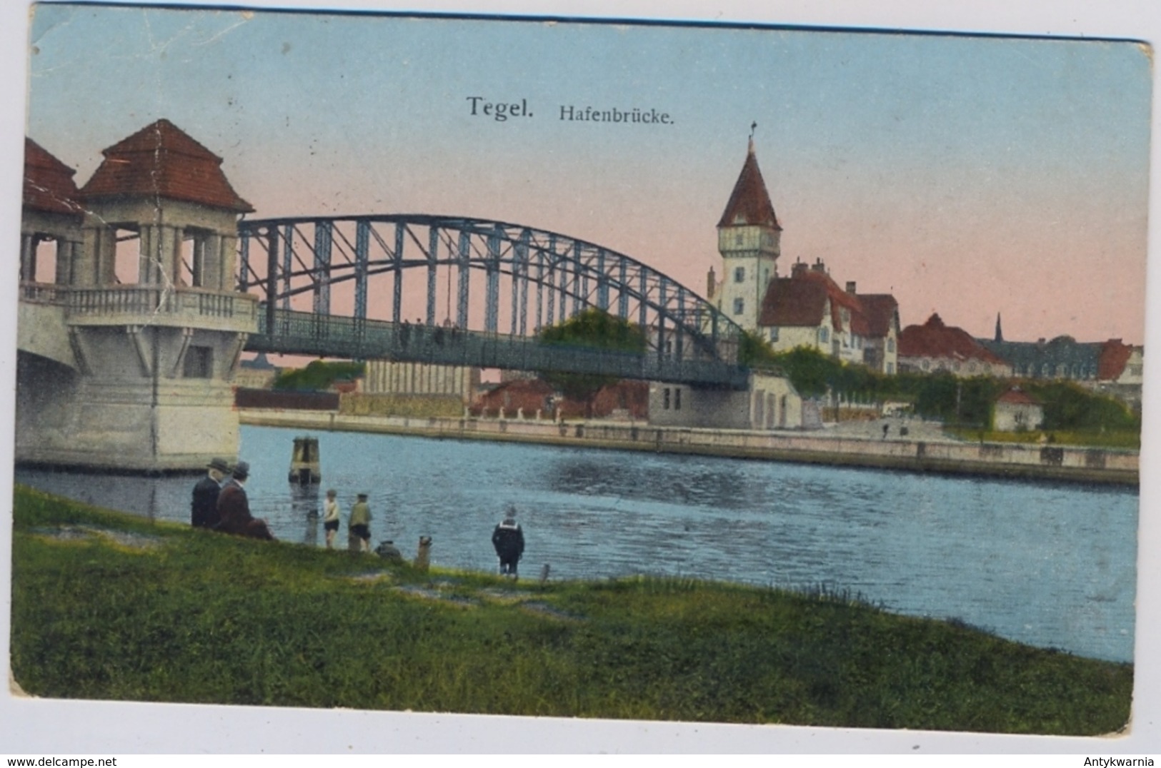 Tegel  Hafenbrücke 1918y.  E801 - Tegel