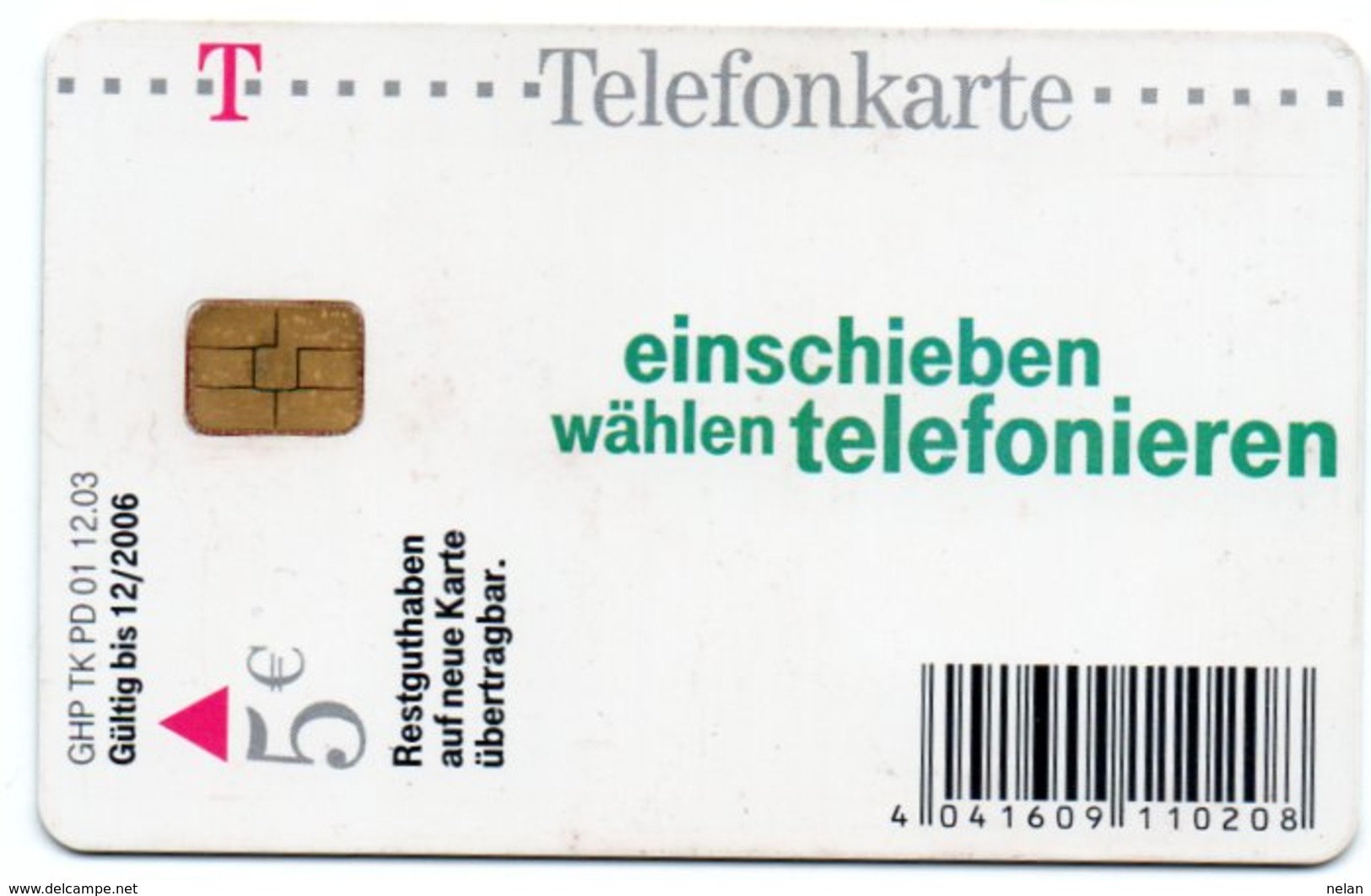 PHONE CARD-GERMANIA-TELEFON KARTE - GSM, Voorafbetaald & Herlaadbare Kaarten