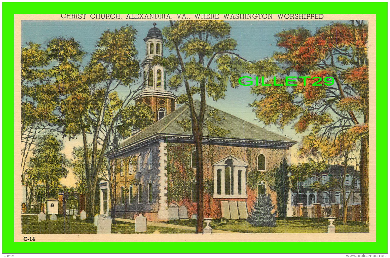 ALEXANDRIA, VA - CHRIST CHURCH - CAPSCO PRODUCT - - Alexandria