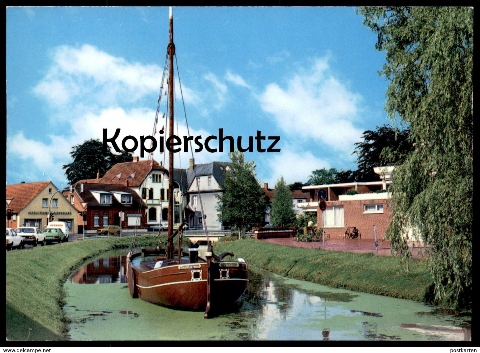 ÄLTERE POSTKARTE PAPENBURG WIEK HAUPTKANAL STEMPEL SCHIFF THEKLA VON PAPENBURG MUSEUM Ship Ansichtskarte AK Postcard Cpa - Papenburg