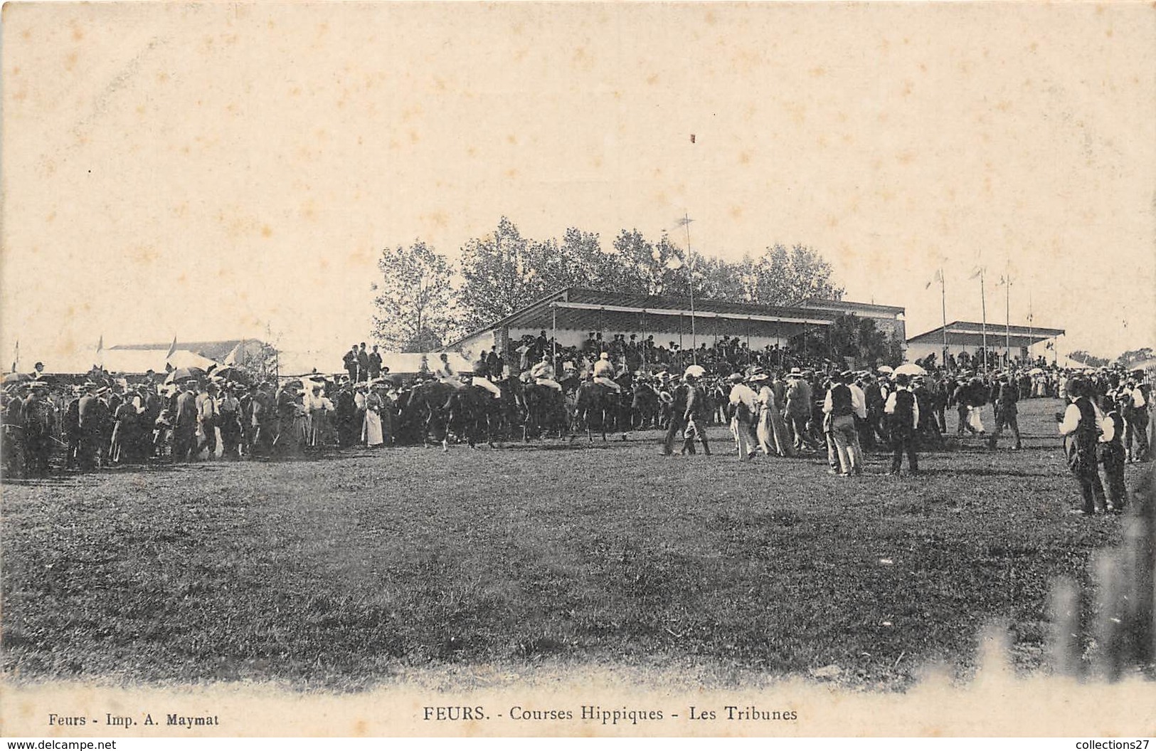 42-FEURS- COURSES HIPPIQUES, LES TRIBUNES - Feurs