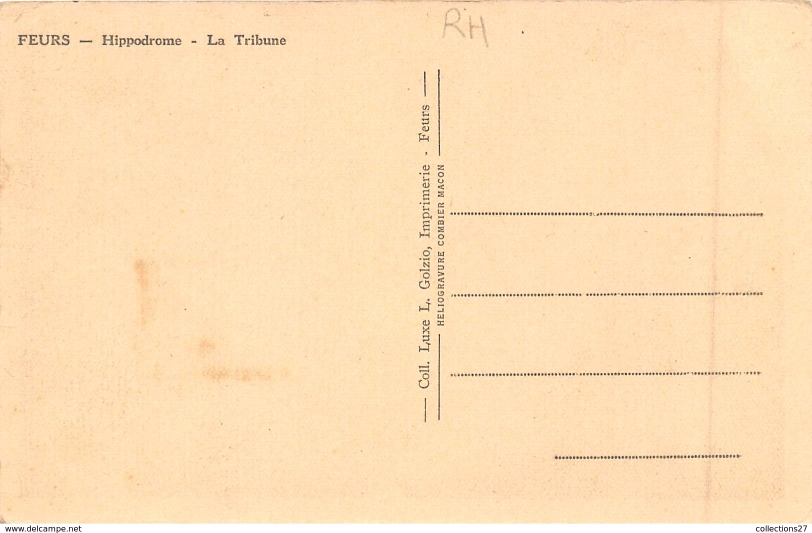 42-FEURS- HIPPODROME- LA TRIBUNE - Feurs