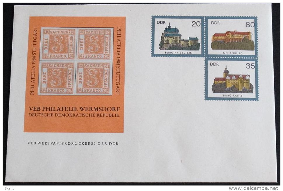 DDR 1984 Mi-Nr. U 1 Z 1 Ganzsache Ungebraucht - Enveloppes - Neuves