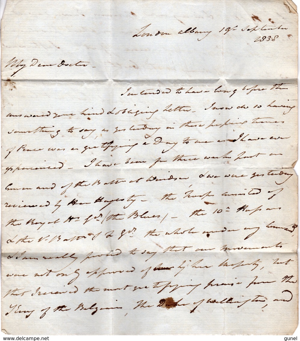 19 Sep 1838 Complete Letter From London To Edinburgh With 1/2 In  Block - ...-1840 Vorläufer