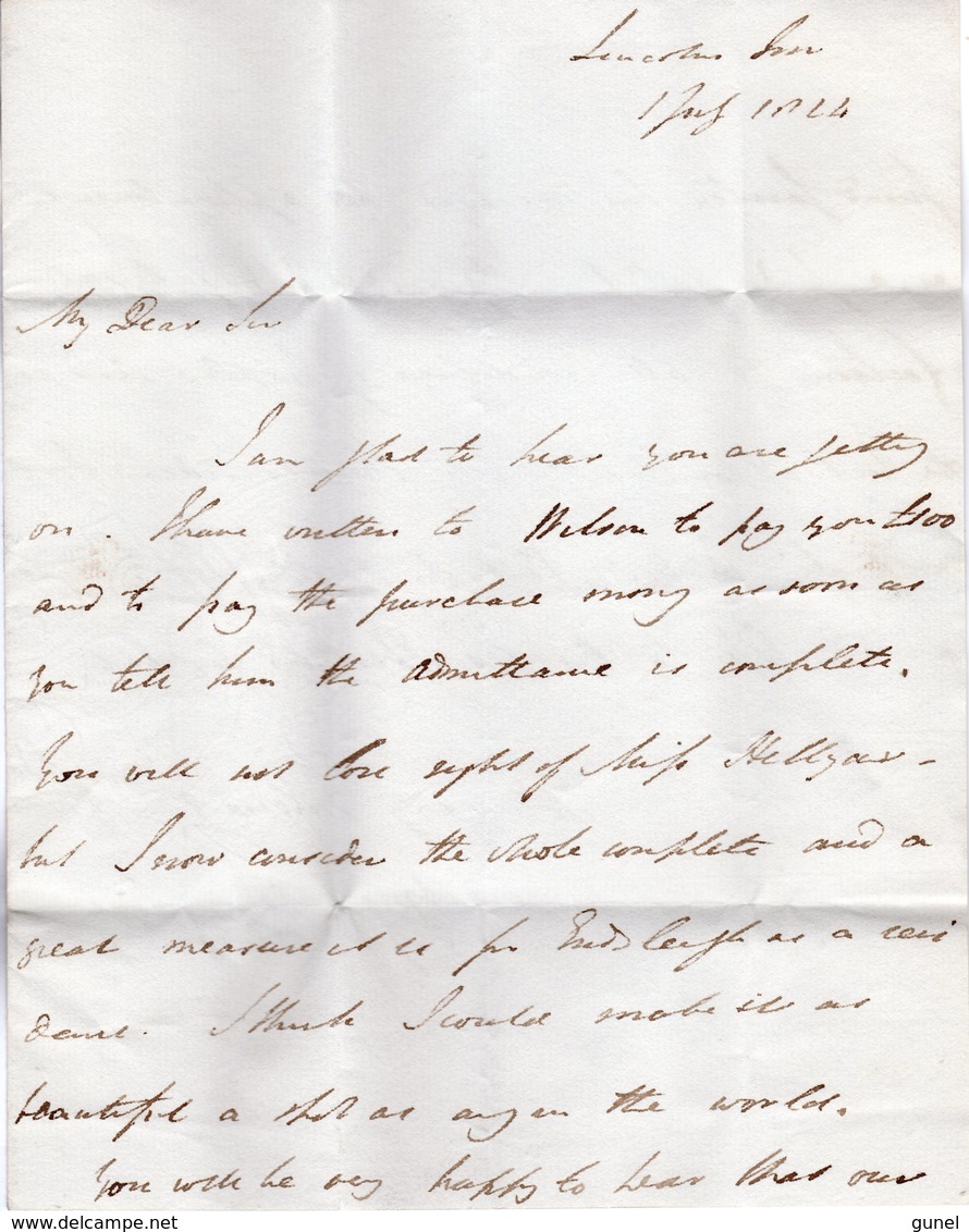 1 July 1824 Complete Letter  From Launceston - ...-1840 Precursori