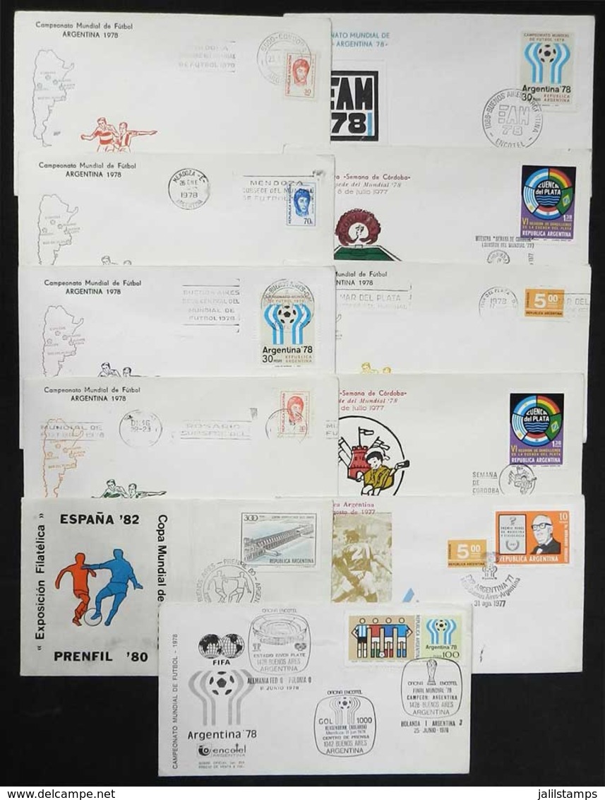 525 ARGENTINA: 11 Covers With Thematic Postmarks Of The 1978 FOOTBALL WORLD CUP, VF! - Otros & Sin Clasificación