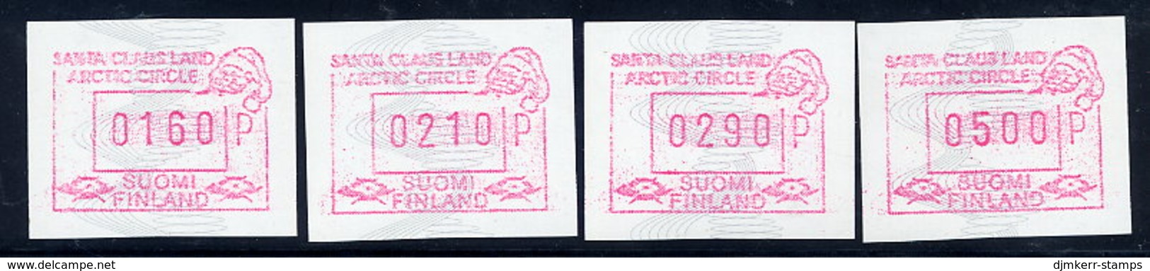 FINLAND 1993 Santa Claus Land  Issue , 4 Different Values MNH / ** .  Michel 15 - Timbres De Distributeurs [ATM]