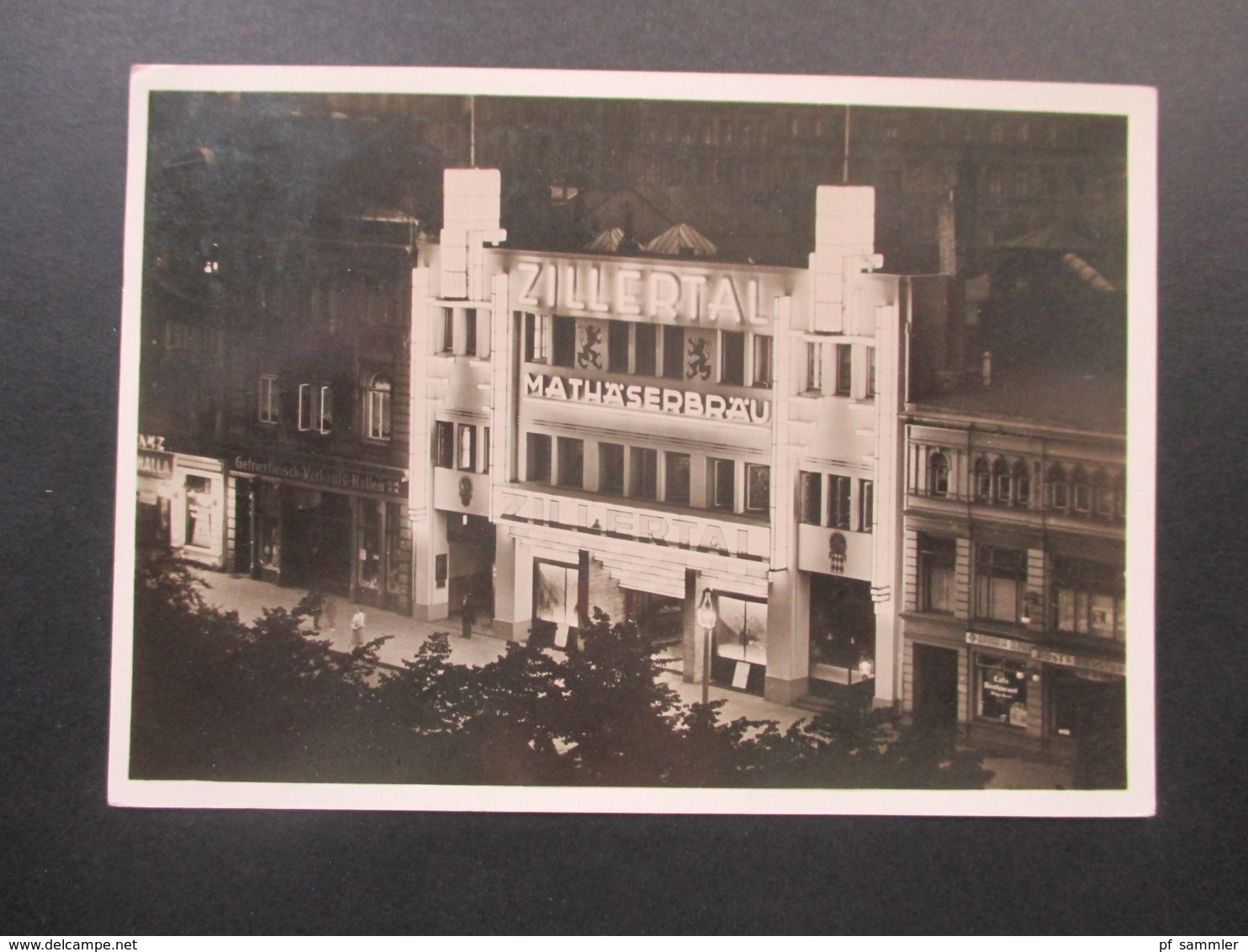 Echtfoto AK 1936 St. Pauli Bei Nach "Zillertal" Ovaler Stempel Zillertal Bleibt Zillertal. Mathäserbräu / Lokal / Reeper - Altona