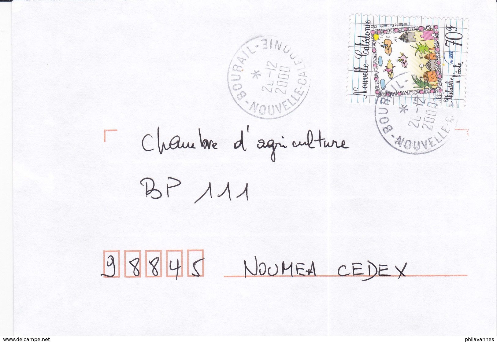 Nouvelle Calédonie, Lettre De BOURAIL, 2000, ( NC52) - Covers & Documents