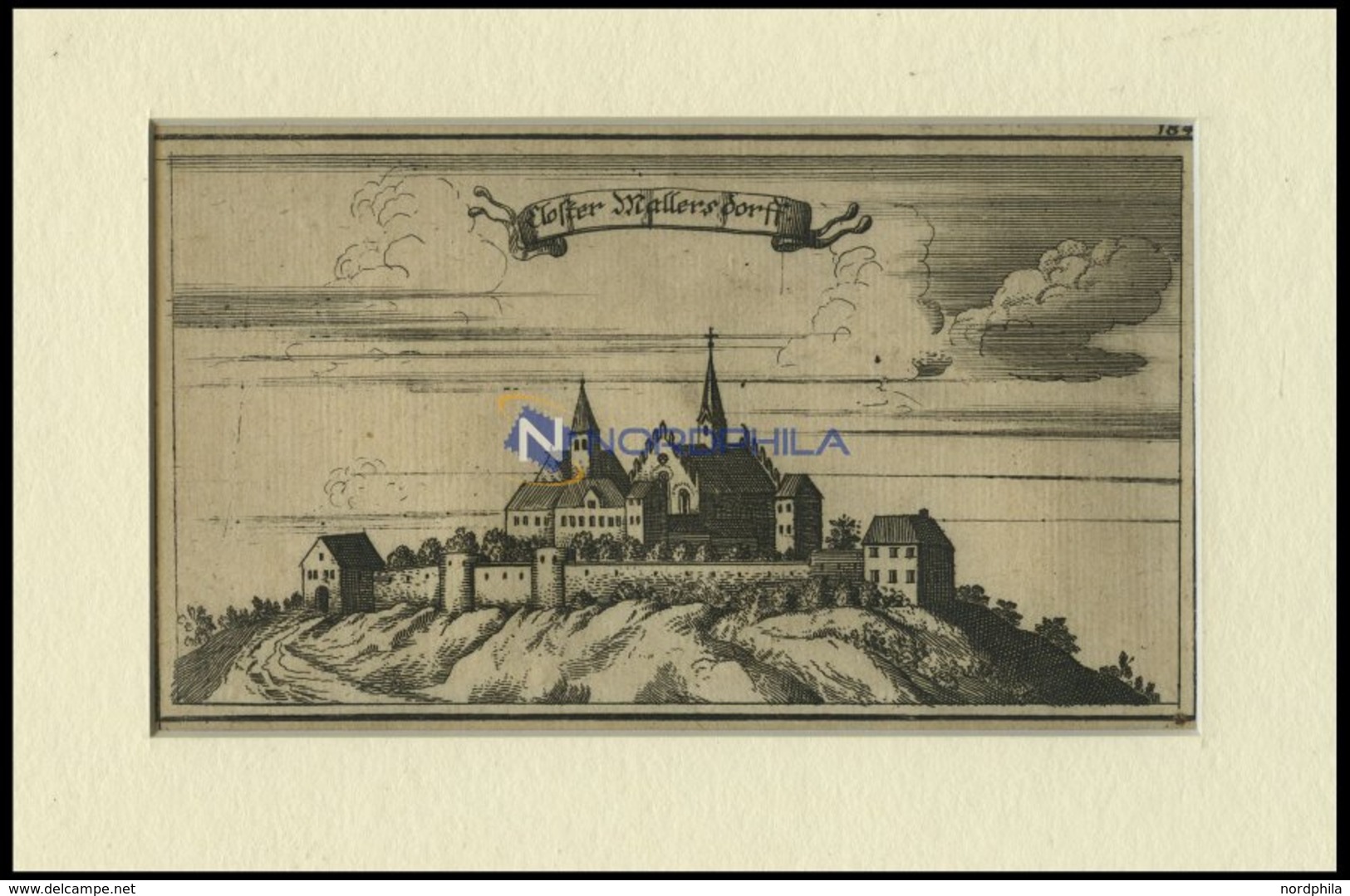 MALLERSDORF-PFAFFENBERG: Kloster Mallersdorf, Kupferstich Von Ertl, 1687 - Lithographies