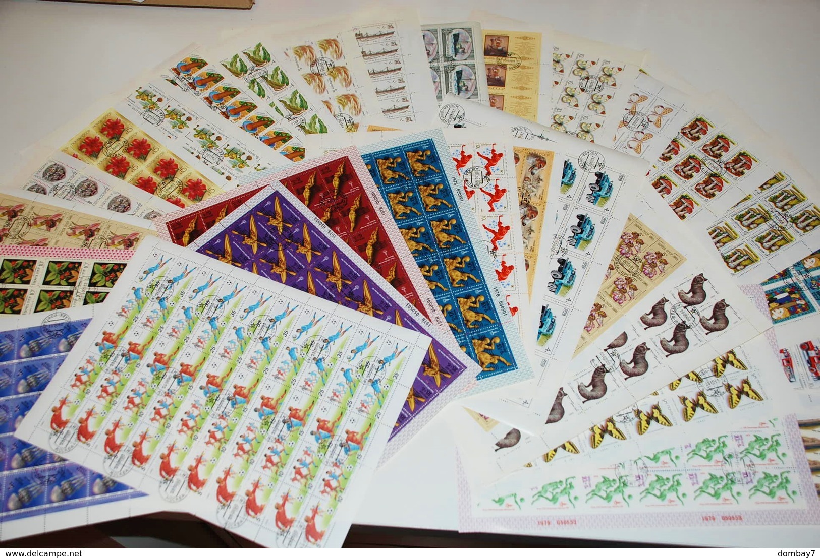 LARGE DEALER LOT Full SHEETS(30) SOCCER HOCKEY BUTTERFLY FLOWERS SHIP RUSSIA SOWJETUNION - Sammlungen