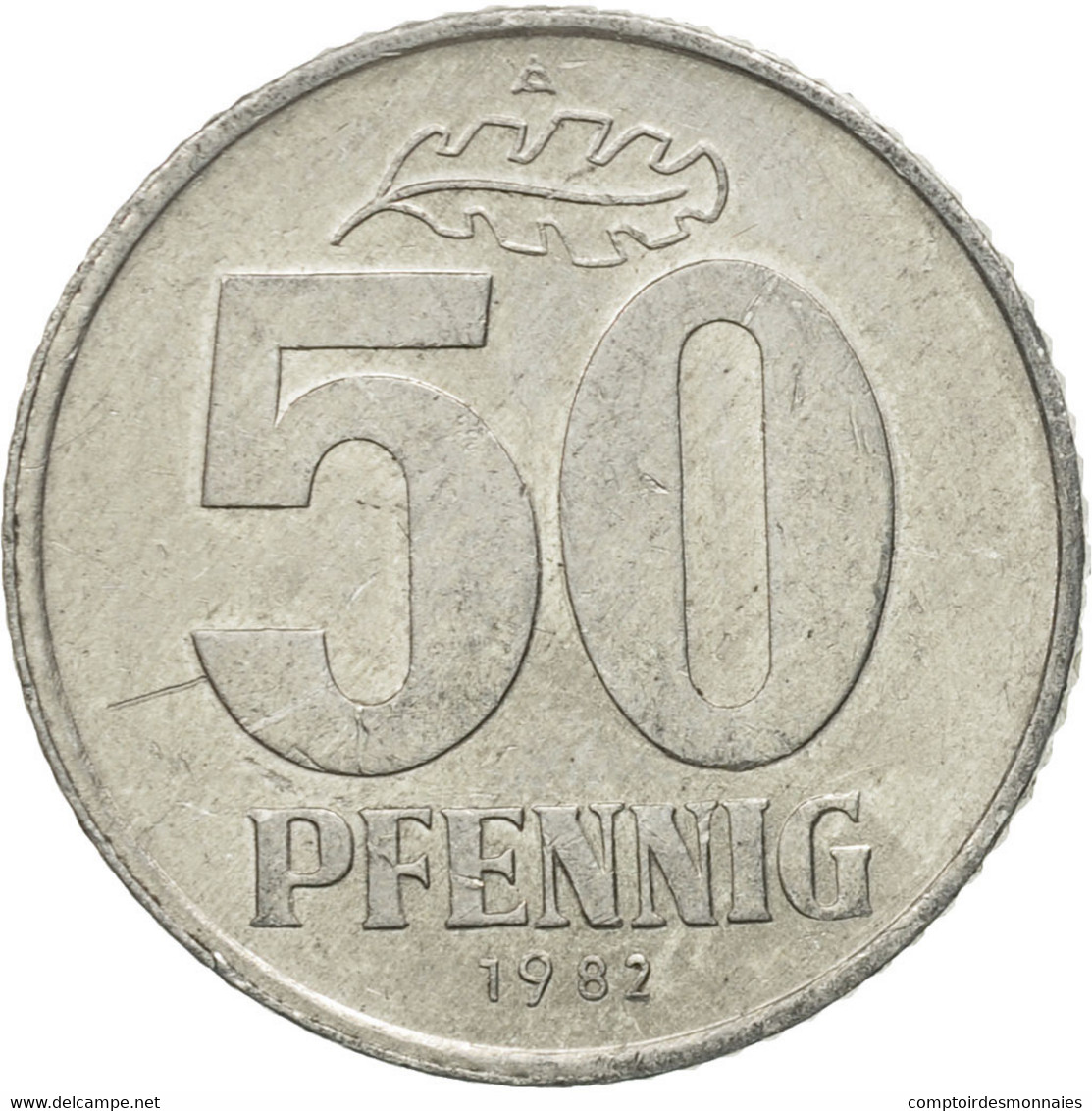 Monnaie, GERMAN-DEMOCRATIC REPUBLIC, 50 Pfennig, 1982, Berlin, TTB, Aluminium - 50 Pfennig