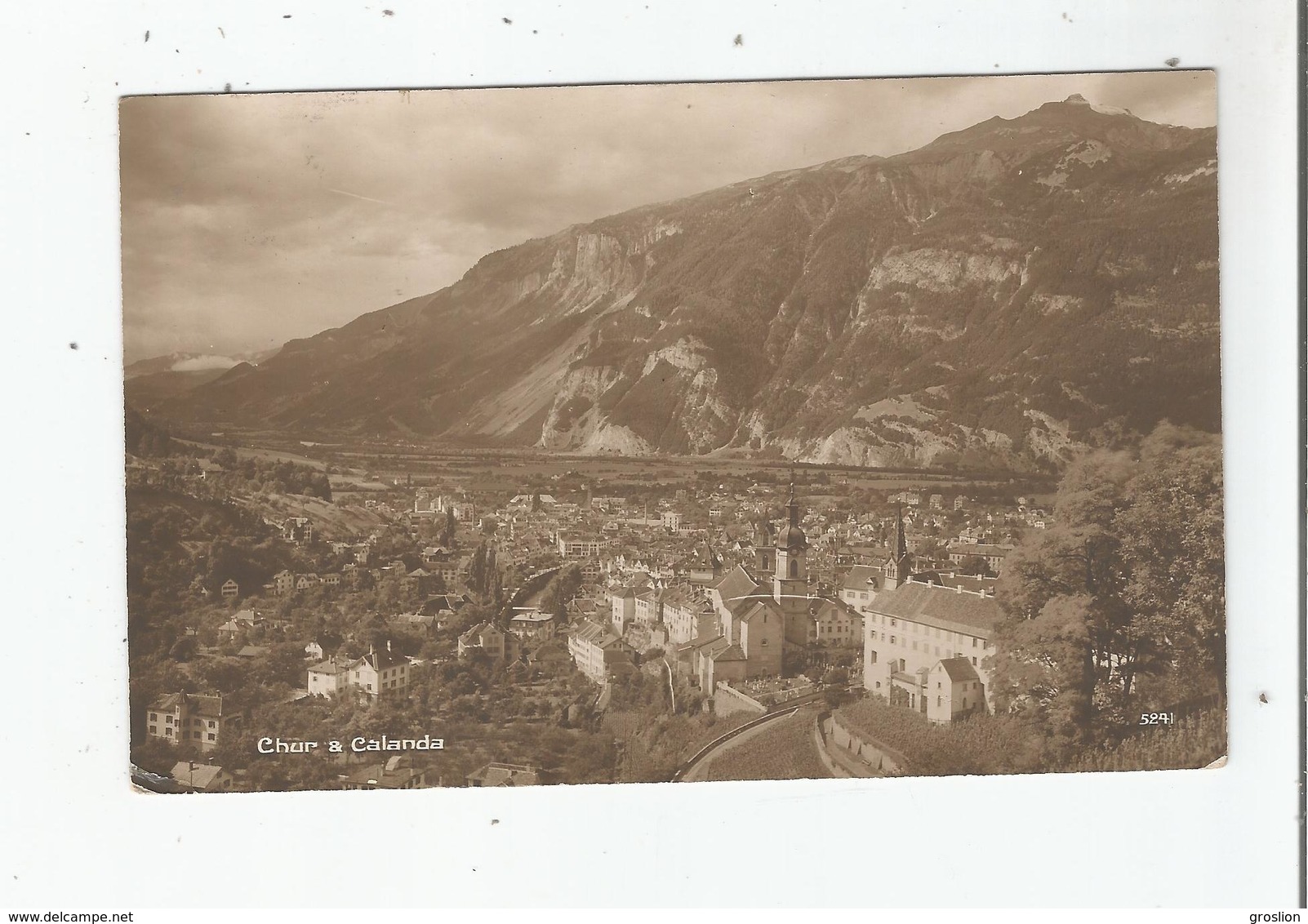 CHUR ET CALANDA (CARTE PHOTO )  5241      1914 - Chur