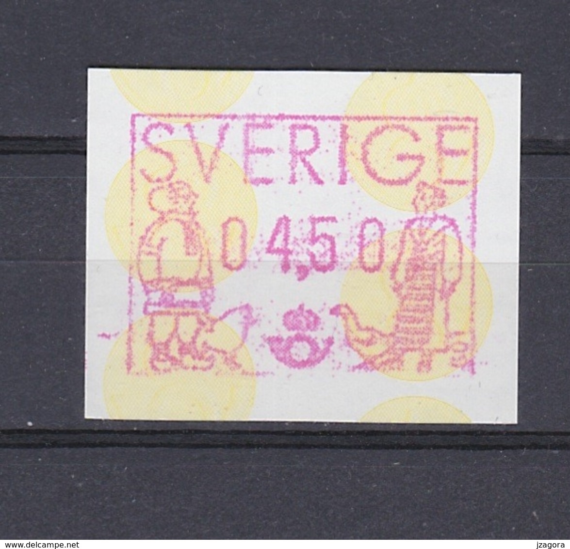 SWEDEN SUEDE SCHWEDEN 1991 ATM PRAGMA FRAMA AUTOMATIC STAMPS AUTOMATPORTO AUTOMATENMARKEN AUTOMAT MÄRKE 4,50 Kr MNH (**) - Machine Labels [ATM]