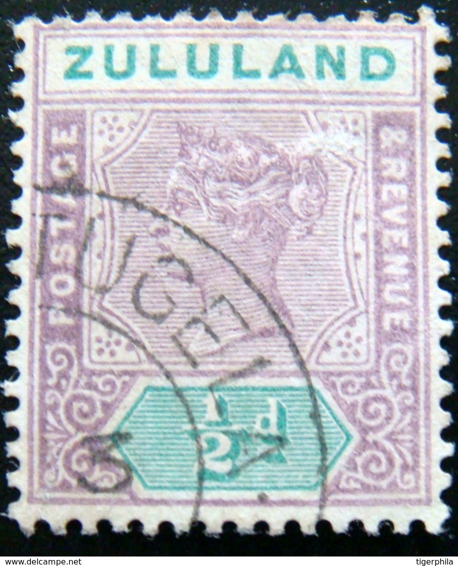 ZULULAND 1894 1/2d Queen Victoria Used - Zoulouland (1888-1902)