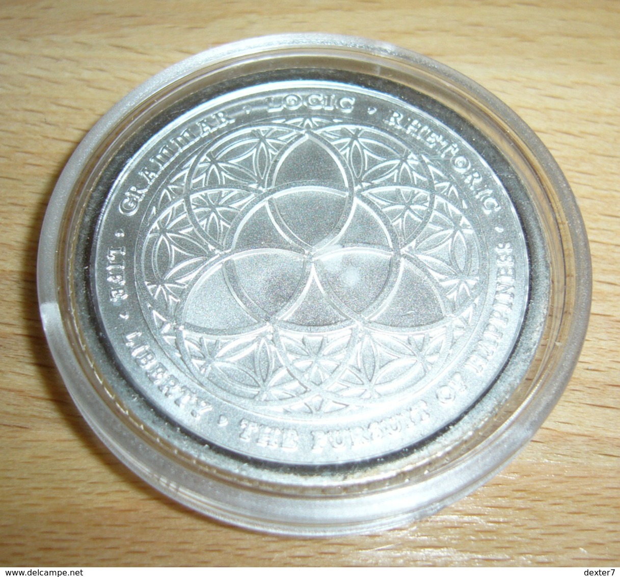 USA United States, Chris Duane Silver Shield TRIVIUM 2012 BU 1 Oz Pure Silver - 1 Oncia Argento Stati Uniti - Collections