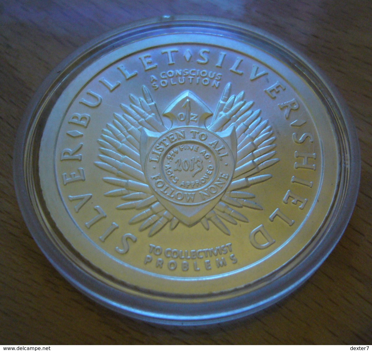 USA United States, Chris Duane Silver Shield FREEDOM GIRL 2013 BU 1 Oz Pure Silver - 1 Oncia Argento Stati Uniti - Colecciones