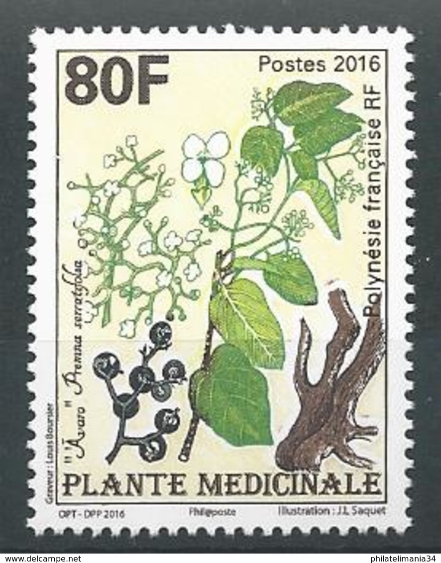 Polynésie Française 2016 - Plante Médicinale - Nuevos