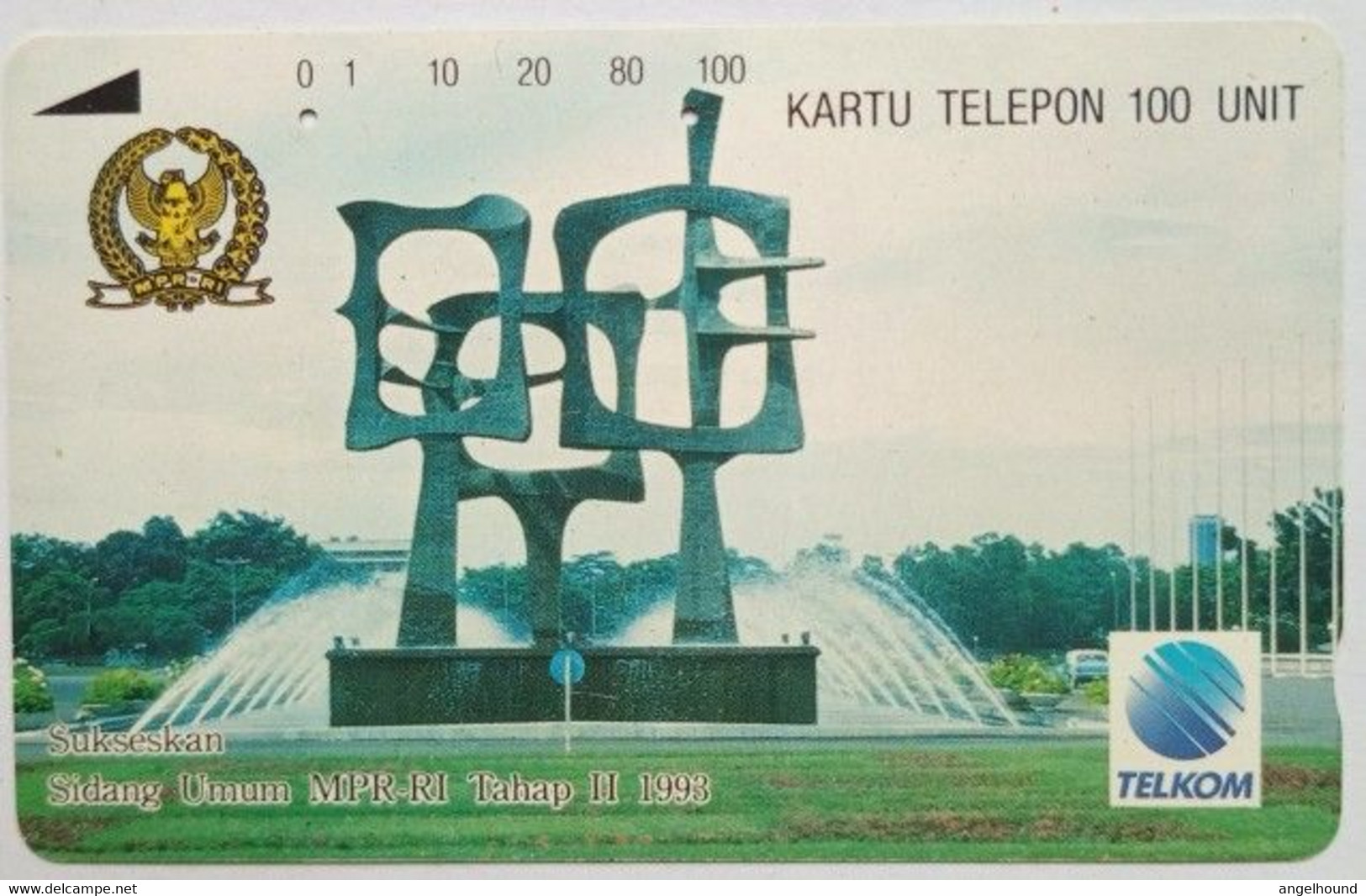 Indonesia 100 Units " Sukseskan -Sidang Umum MPR-RI Tahap II  1993 " - Indonesië