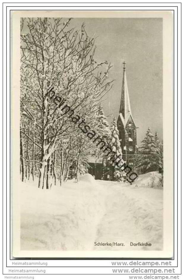 Schierke - Dorfkirche Im Schnee - Schierke