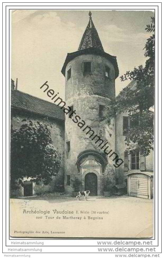 Tour De Martheray A Begnins Ca. 1900 - Begnins