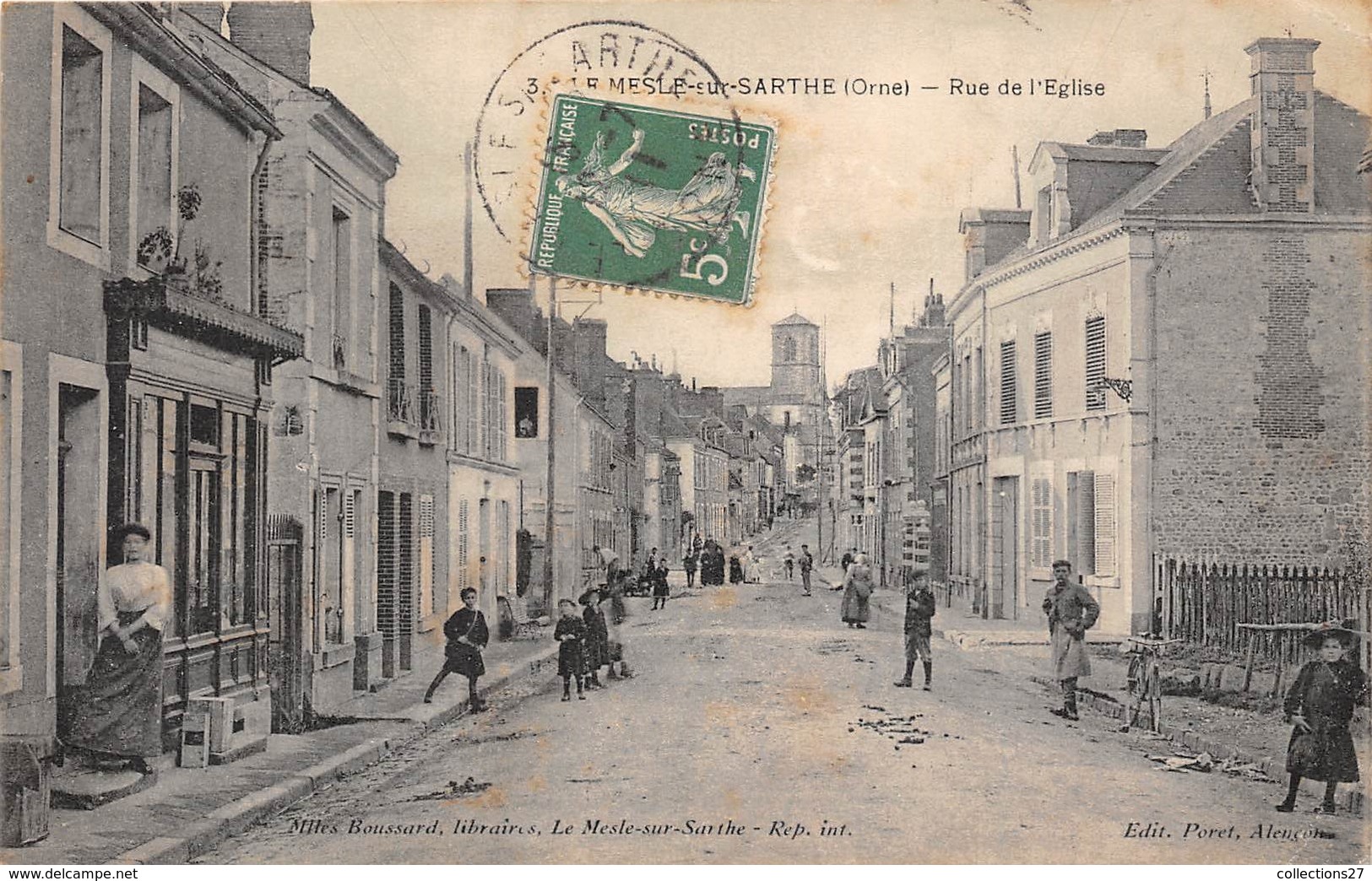 61-LE MELE-SUR-SARTHE- RUE DE L'EGLISE - Le Mêle-sur-Sarthe