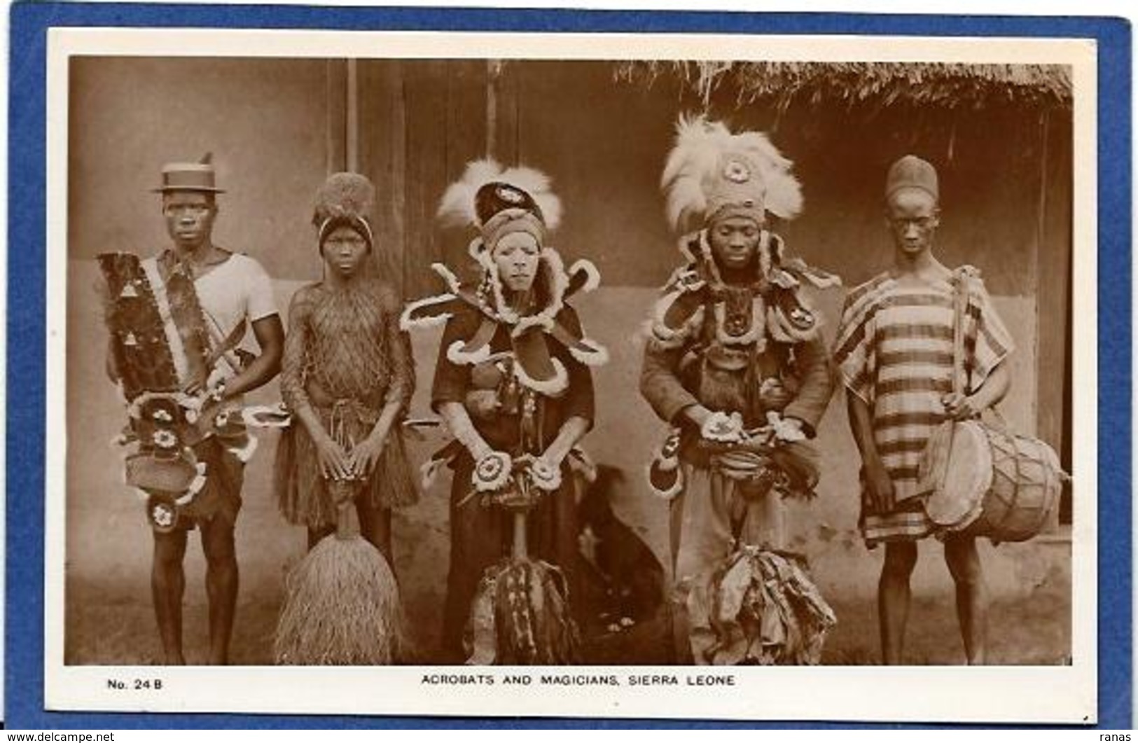 CPA Sierra Léone Afrique Noire Ethnic Type Non Circulé Acrobats Fétiche - Sierra Leone