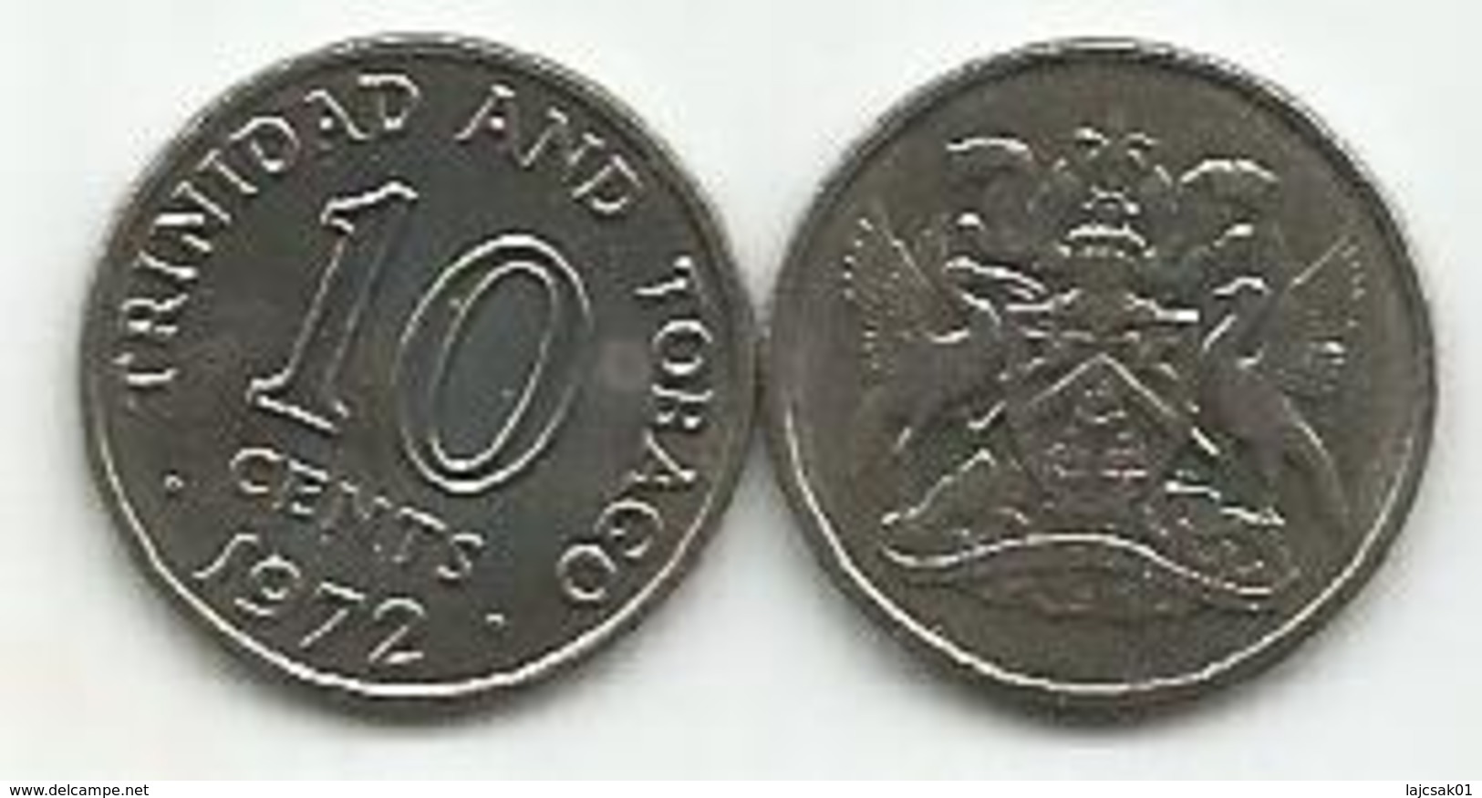 Trinidad And Tobago 10 Cents 1972. High Grade - Trinidad & Tobago