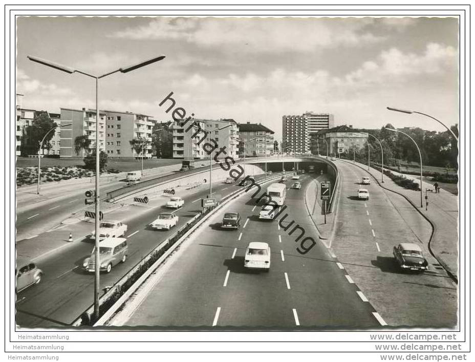 Berlin - Stadtautobahn - Halensee - Foto-AK Grossformat - Halensee