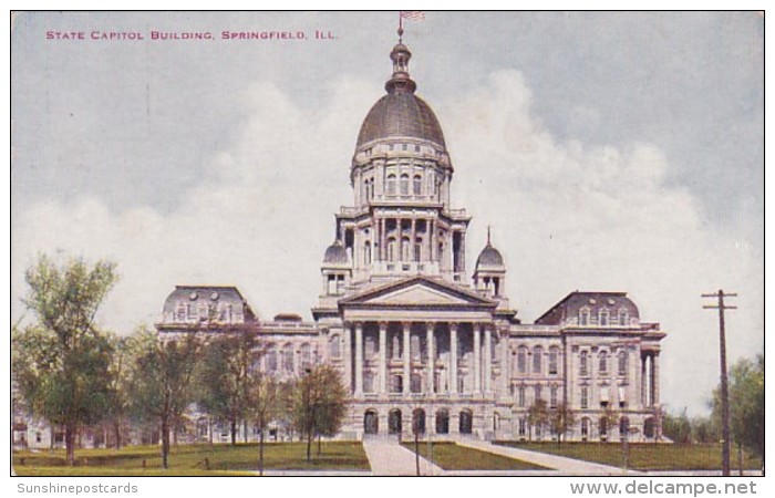 Illinois Springfield State Capitol Building 1911 - Springfield – Illinois