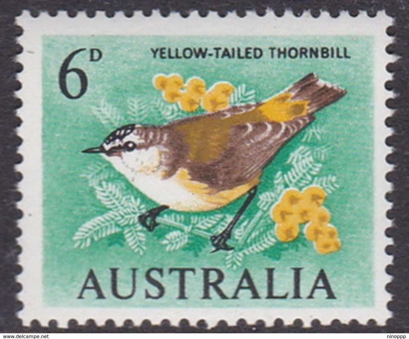 Australia ASC 396 1964 Birds 6d Thorbill, Helecon Paper, Mint Never Hinged - Probe- Und Nachdrucke