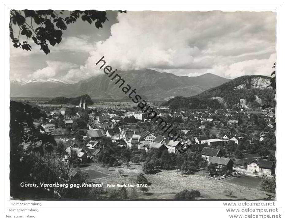 Götzis - Blick Gegen Das Rheintal - Foto-AK Grossformat - Götzis