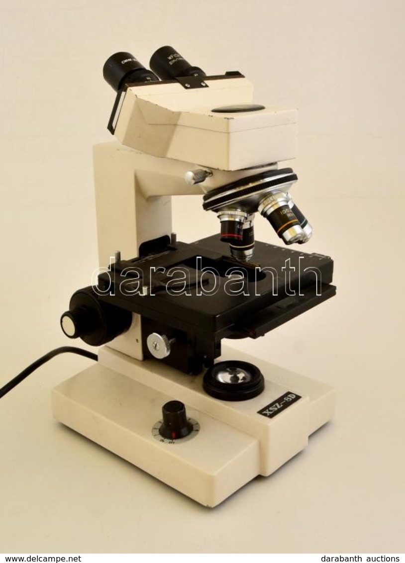 XSZ-8D Mikroszkóp, Alsó Megvilágítással, Mozgatható Tárgyasztallal, 4 Lencsével (4x 10x 40x 100x), Halogén Izzóval, Ered - Andere & Zonder Classificatie