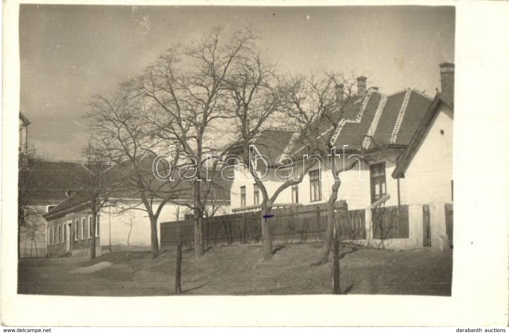 T2 1928 Budajenő, Körorvosi Lak (a Kereszttel Bejelölt Ház), Utcakép, Photo - Zonder Classificatie