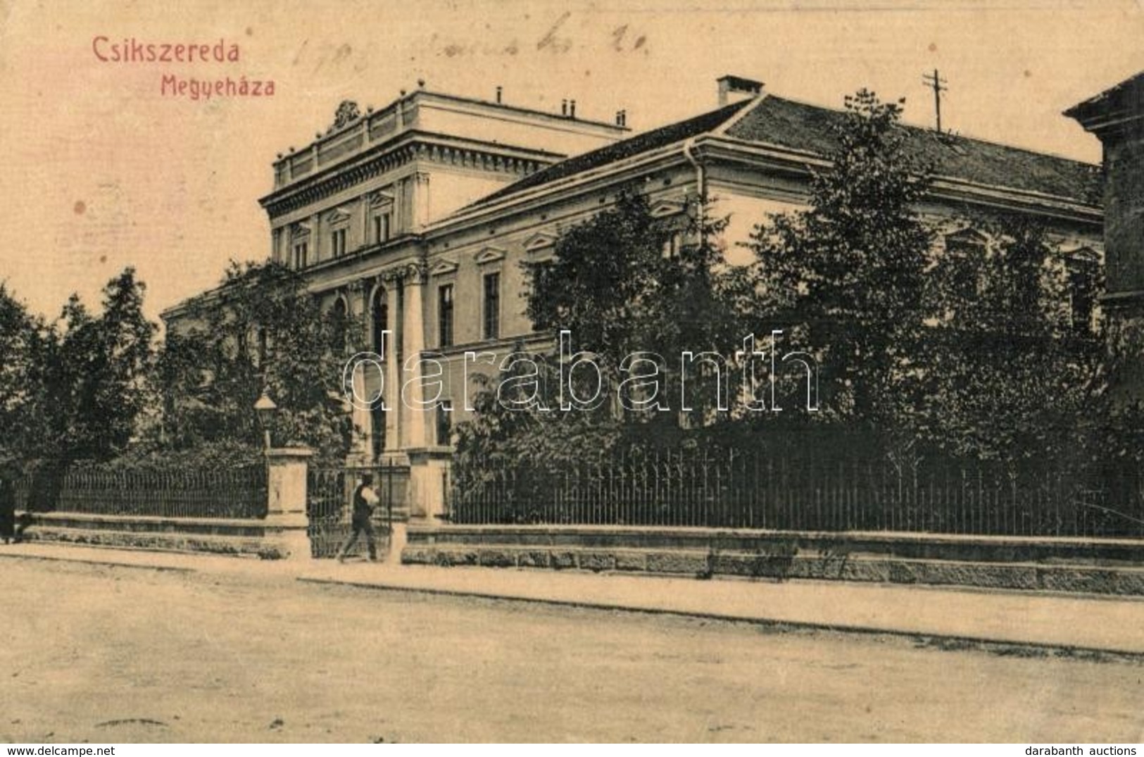 T2/T3 Csíkszereda, Miercurea Ciuc; Megyeháza. W. L. 1794. Kiadja Szvoboda Miklós / County Hall (EK) - Zonder Classificatie