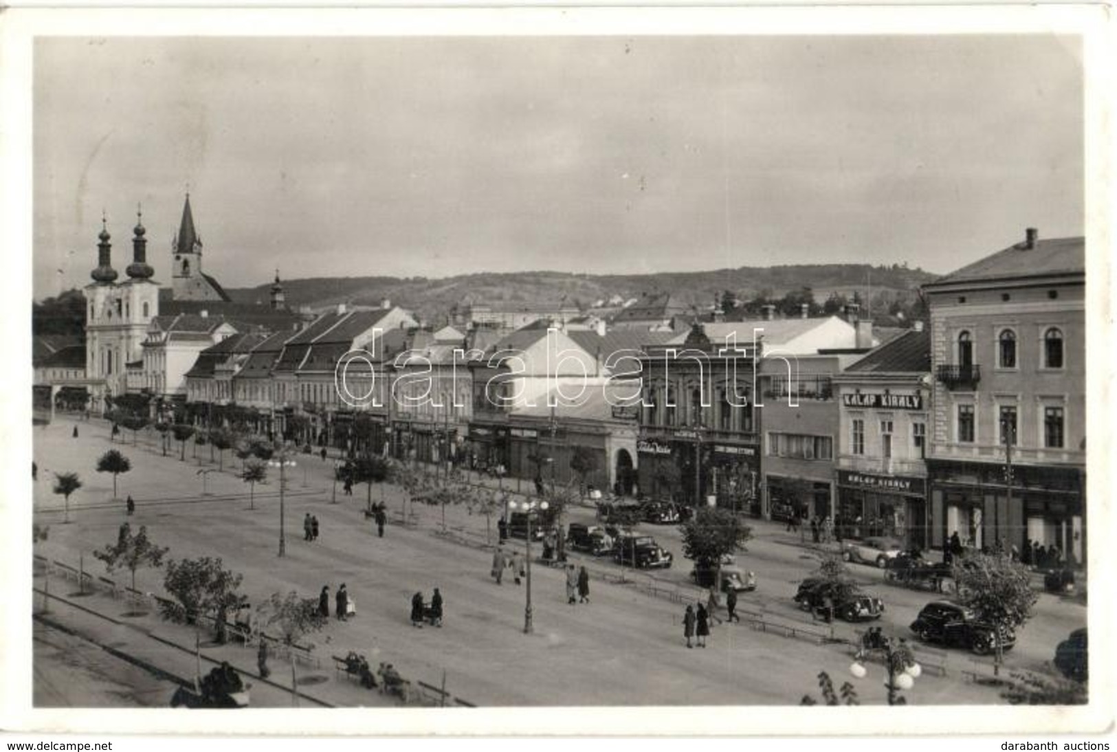 T2/T3 Marosvásárhely, Targu Mures; Széchenyi Tér, Központi Szálloda, Szabó Sándor étterme, Kalap Király, Kari József, To - Zonder Classificatie