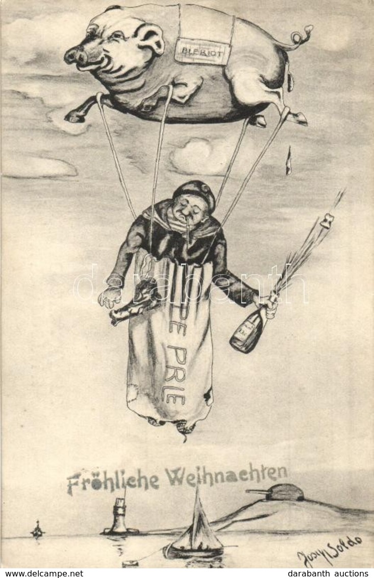 T2/T3 Fröhliche Weihnachten / K.u.K. Kriegsmarine, Mariner Humour, Christmas Greeting, Guido Costalunga 26759, S: Josep  - Sin Clasificación