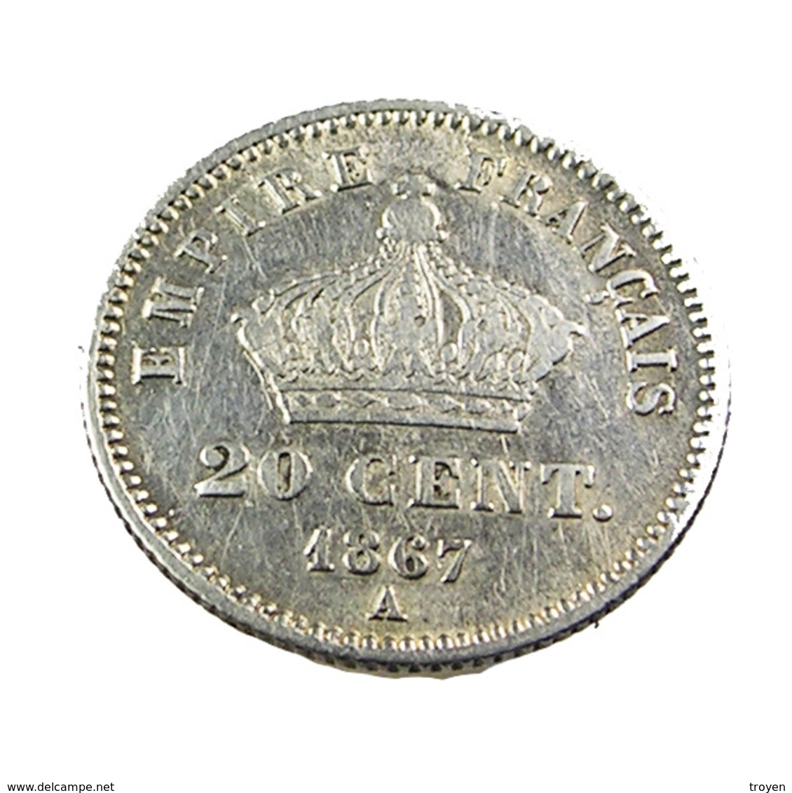 20 Centimes - Napoléon III - France - 1867 A  -  Argent - TTB - - 20 Centimes