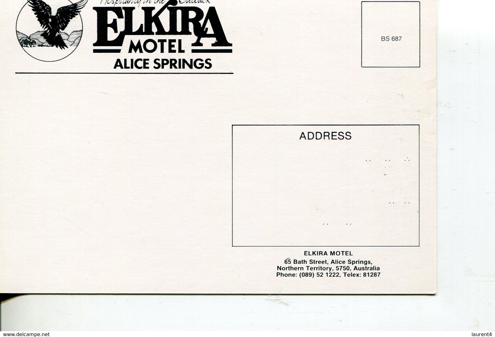 (PF 525) Australia - NT - Elkira Motel + Aboriginal Painting Design - Alice Springs