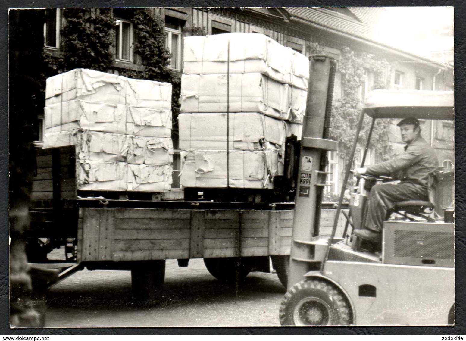 6611 - Penig - Papierfabrik - Gabelstapler - Fabrik Arbeiter - Walter Tautenhahn - Penig