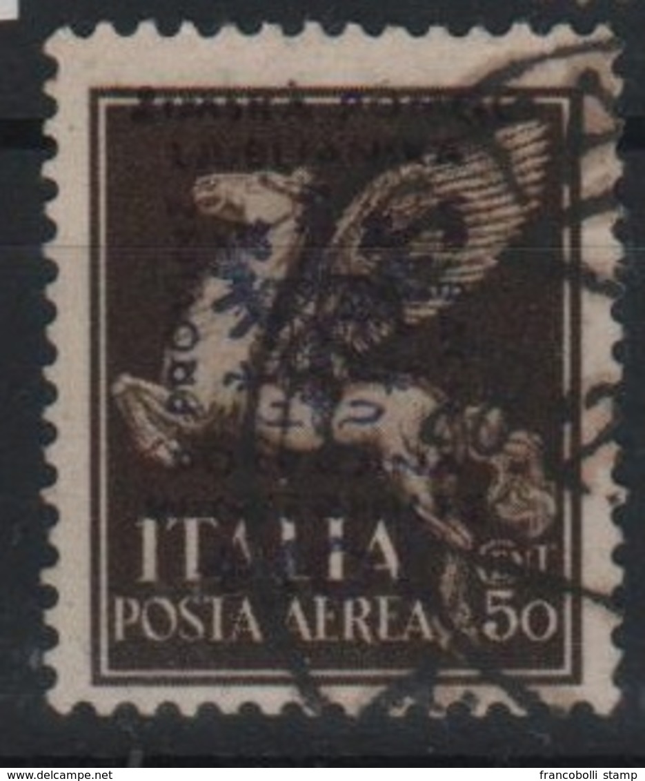 1944 Occupazione Tedesca Lubiana  50 C. + 10 L. US - Occ. Allemande: Lubiana